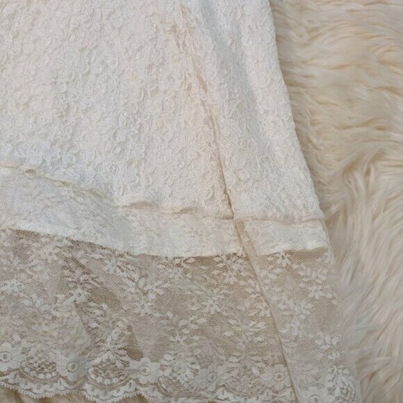 Vintage Chauncey St. Ivory Lace Midi Dress Women Size 5 - Picture 2 of 10